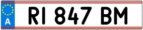 Trailer License Plate